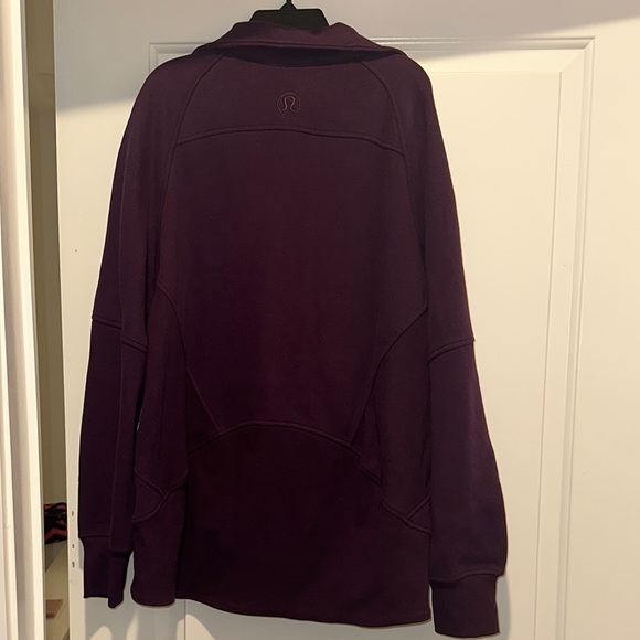Lululemon Scuba Oversized Funnel Neck Half Zip (Dark Purple) - Picture 5 of 10